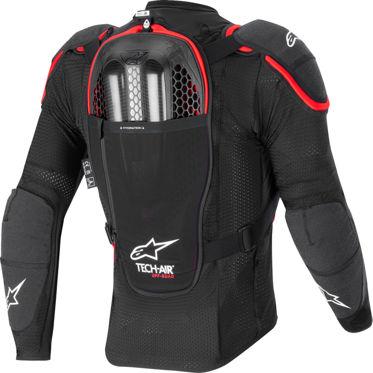 Alpinestars Tech-air #6507123-13F-S - Tech-Air® v2 Off-Road System - Black/Red - Small