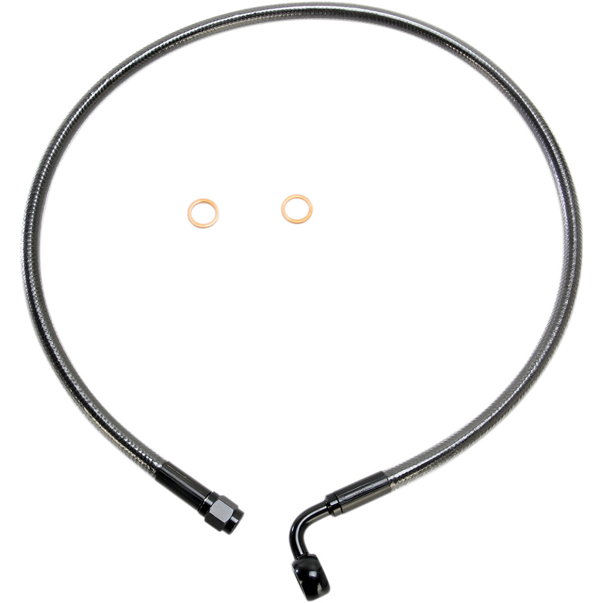 Magnum Shielding #AS47228 - Brake Line - 10 mm-90° - 28" - Black Pearl