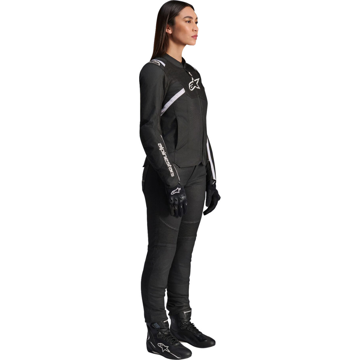 Alpinestars #3310225-12-L - Stella T-SPS Air v2 Jacket - Black/White - Large