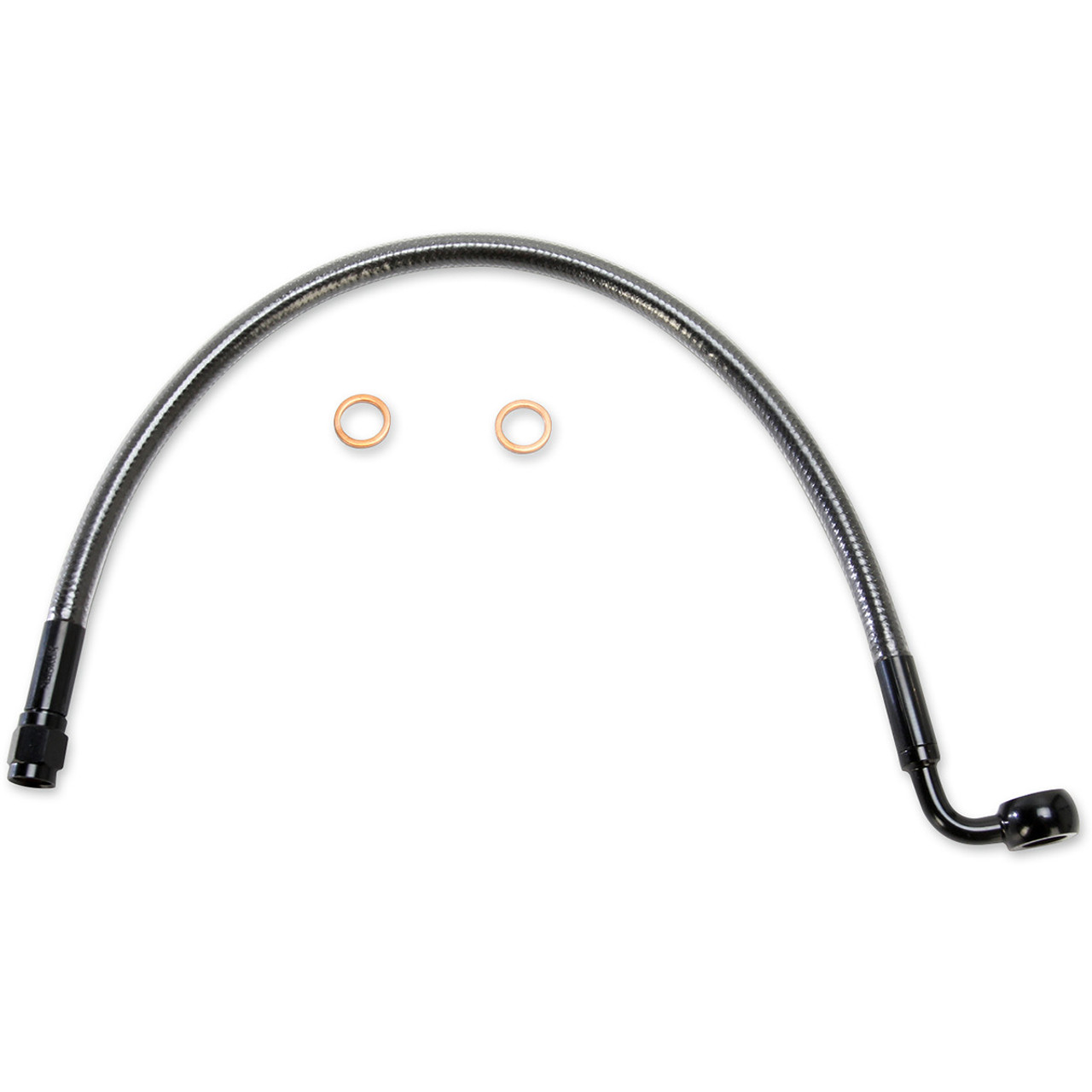 Brake Line - Front - Black Pearl - 90° 10 mm - 15"