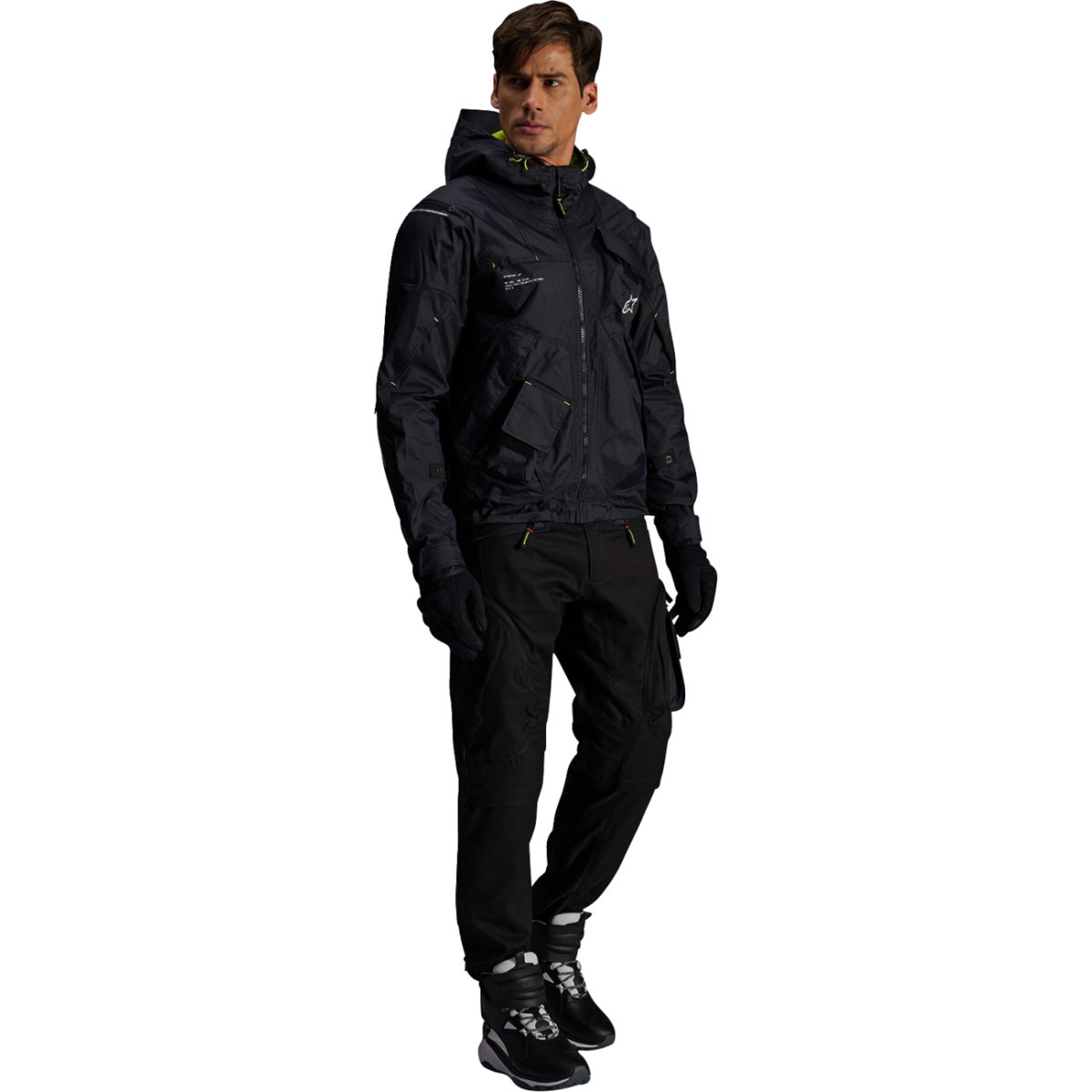 Alpinestars #3301625-1484-S - Mogress Air Jacket - Black/Lime Punch/White - Small