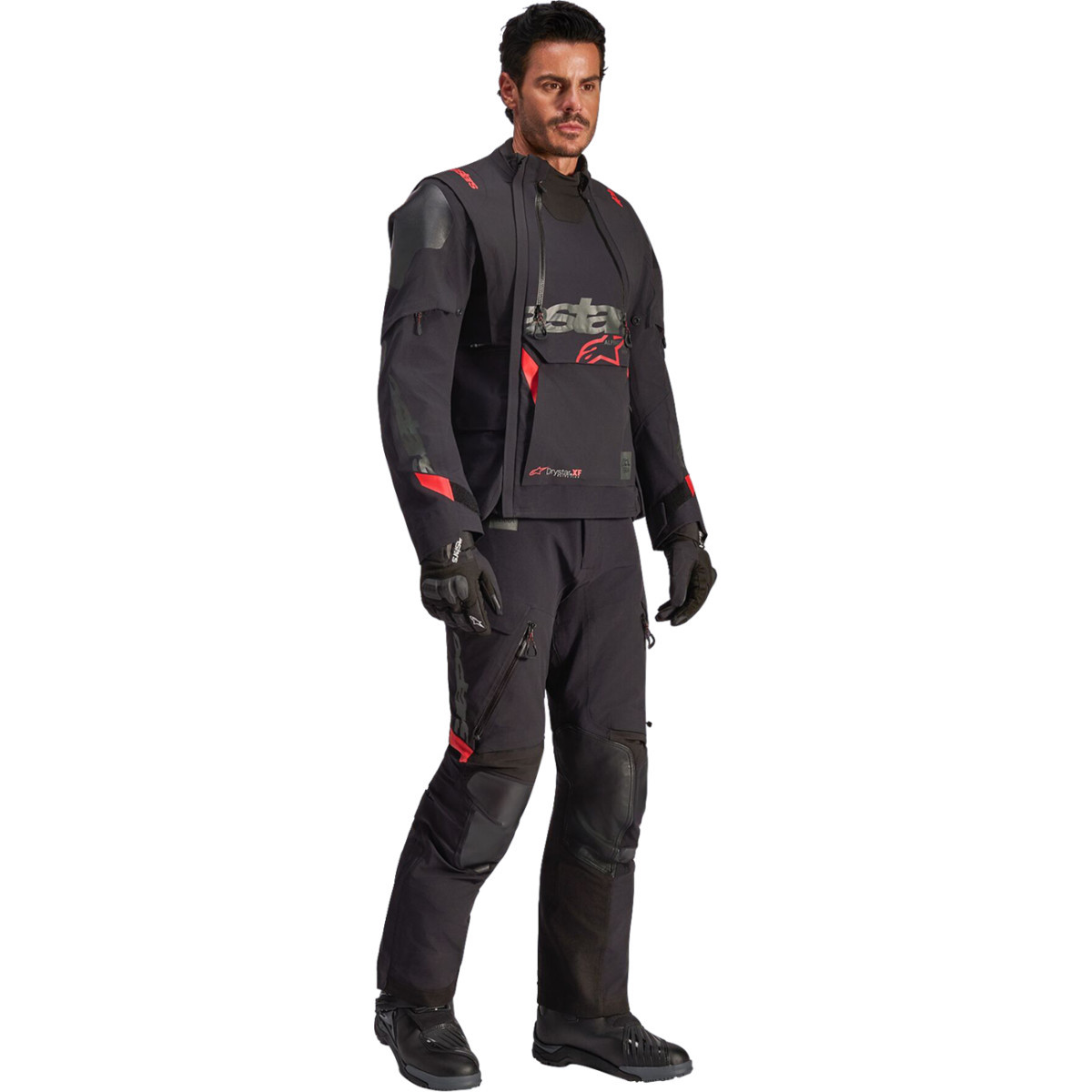 Alpinestars #3200426-1065-2X - Halo Pro Drystar® XF Laminated Jacket - Black/Dark Shadow - 2XL