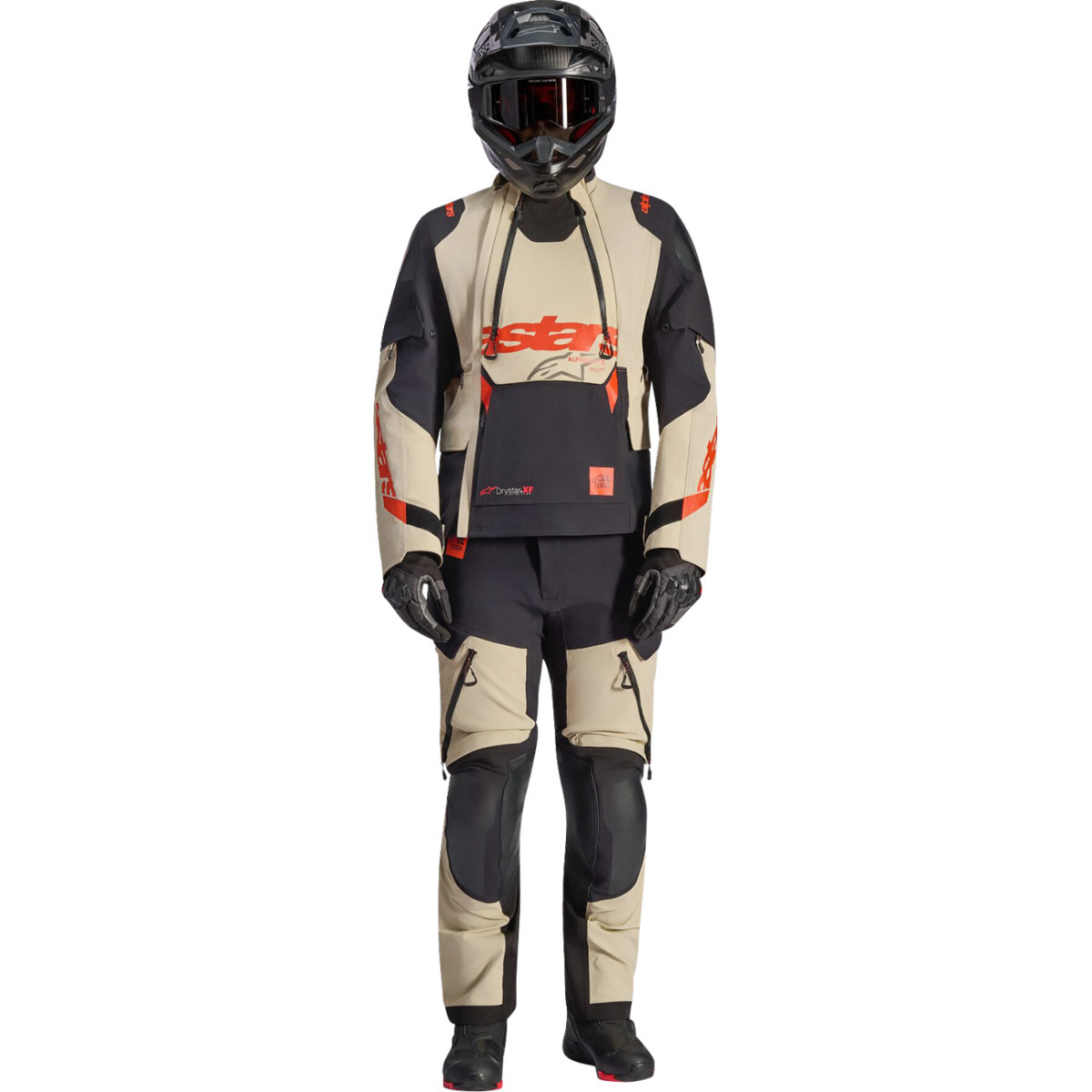 Alpinestars #3200426-8047-4X - Halo Pro Drystar® XF Laminated Jacket - Mastic/Black - 4XL
