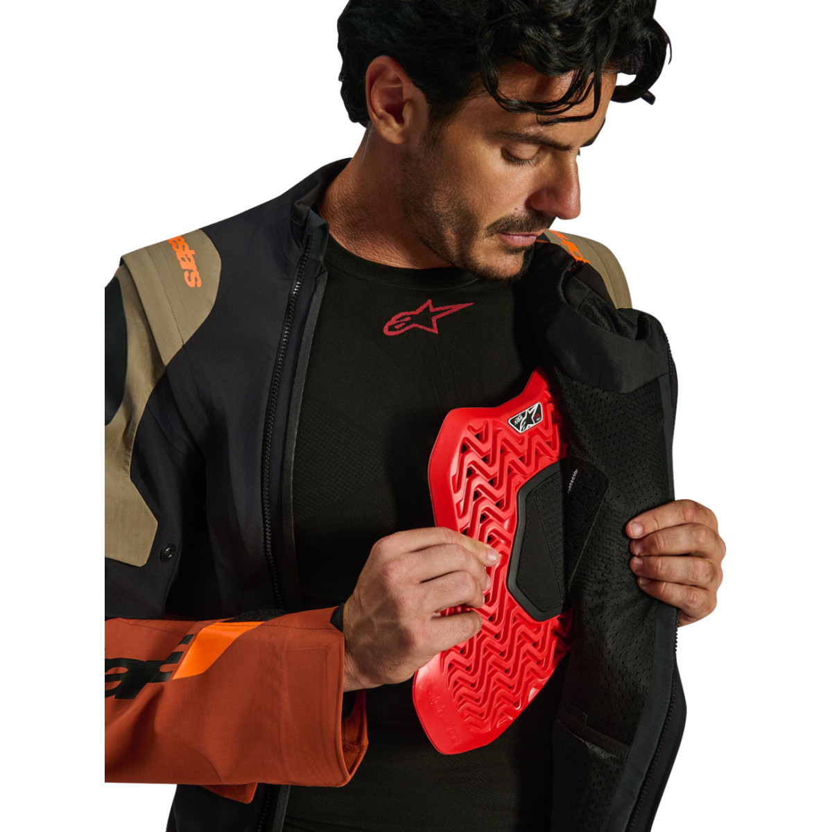 Alpinestars #3200426-9279-3X - Halo Pro Drystar® XF Laminated Jacket - Walnut/Rust/Black - 3XL