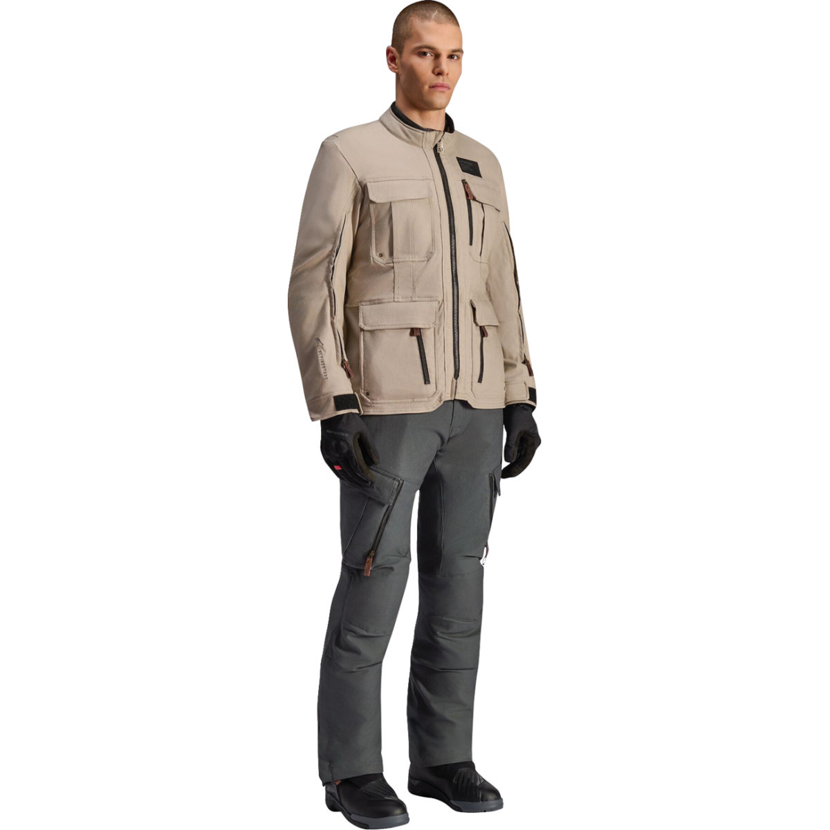 Alpinestars #3200326-9274-S - Borrego Drystar® Jacket - Warm Gray - Small