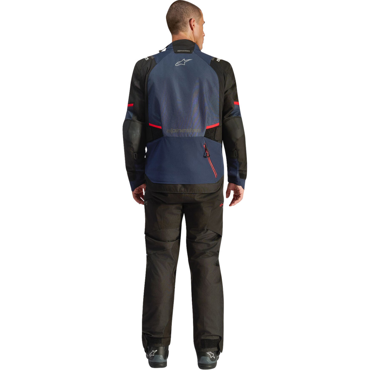 Alpinestars #3200526-7243-M - Andes v4 Drystar® Jacket - Night Navy Mood/Indigo Black - Medium