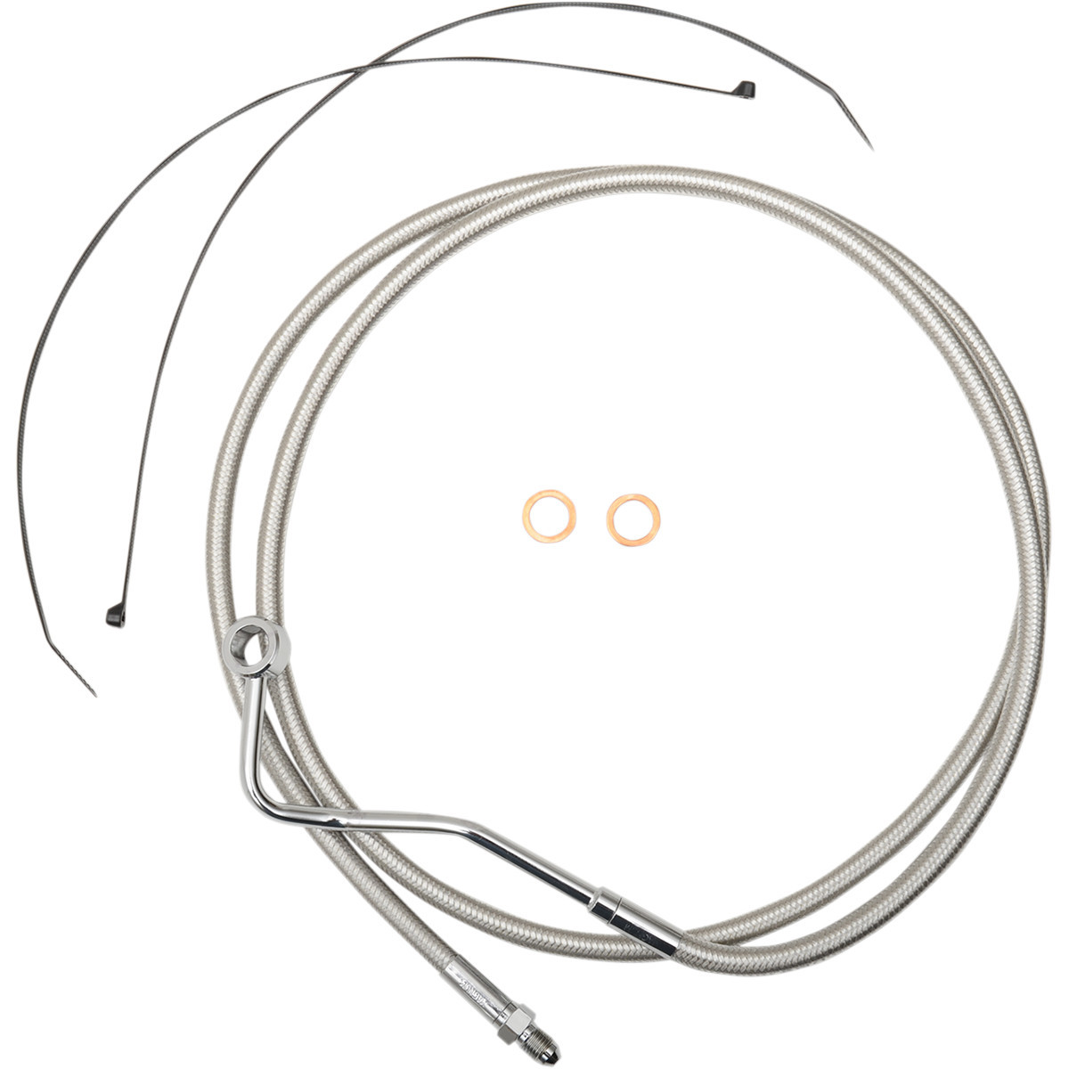 Magnum Shielding #AS57015 - Mid Brake Line - ABS - Polished Stainless