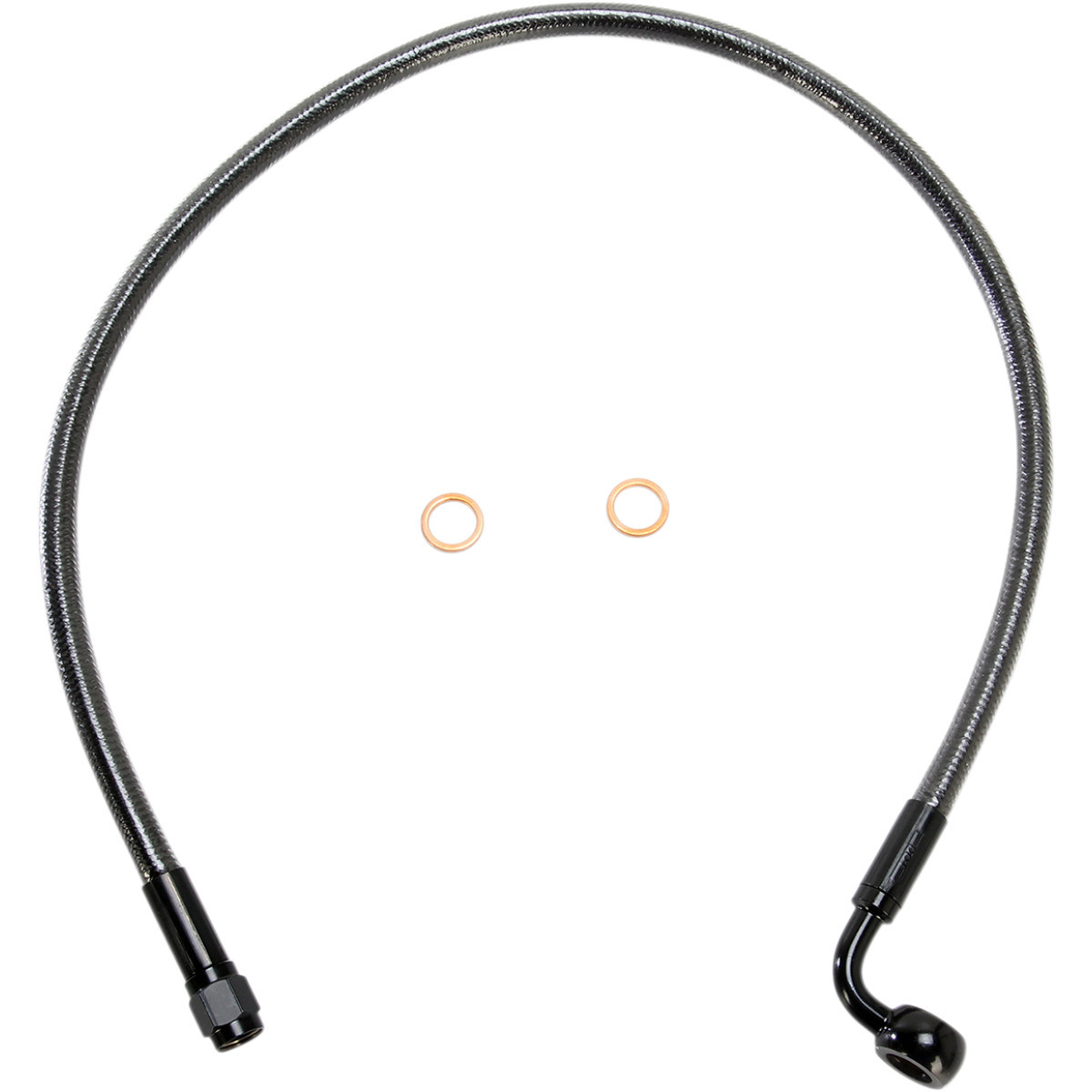 Magnum Shielding #AS47224 - Brake Line - 10 mm-90° - 24" - Black Pearl