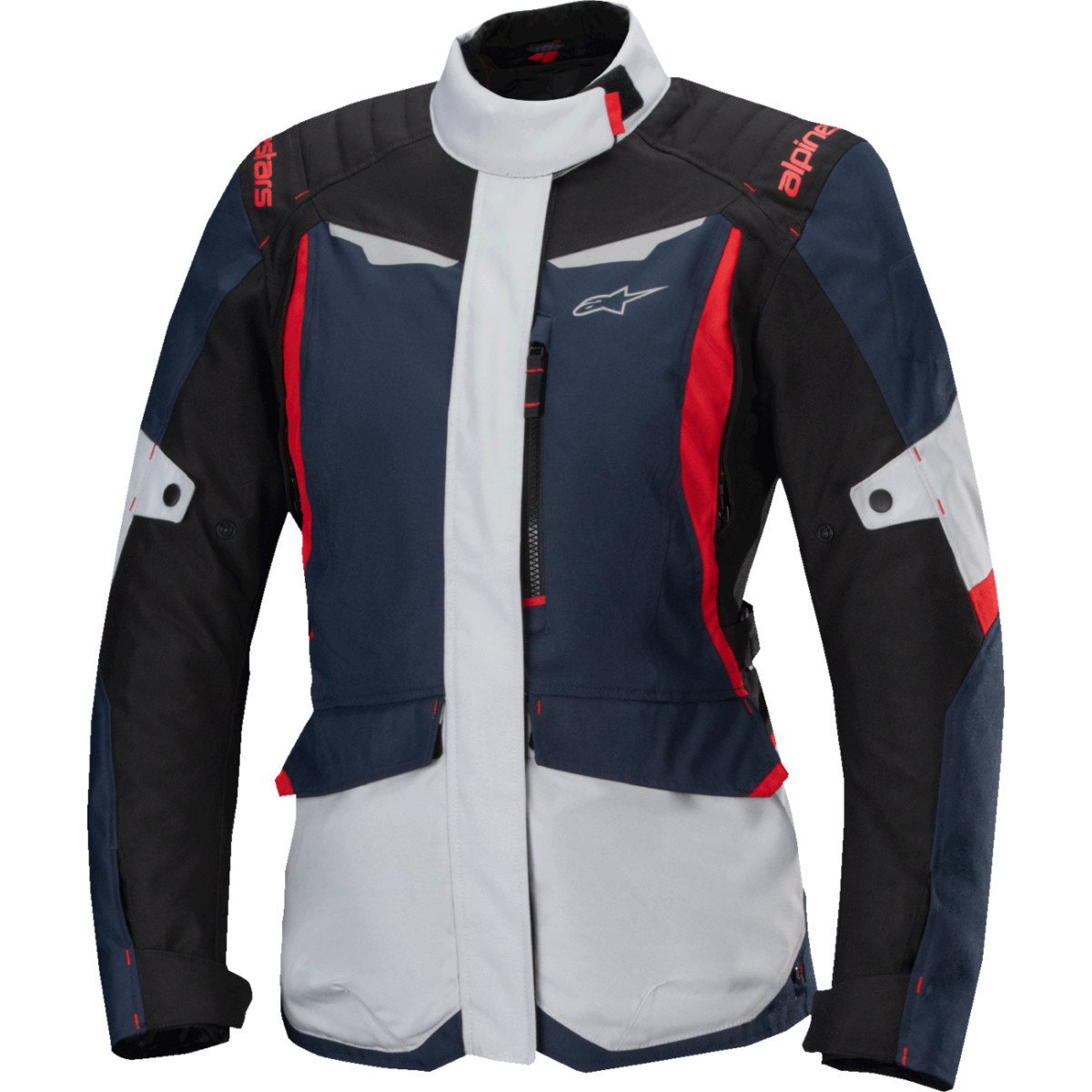 Alpinestars #3210325-7093-M - Stella ST-1 Waterproof Jacket - Blue/Black/Red Fluo - Medium