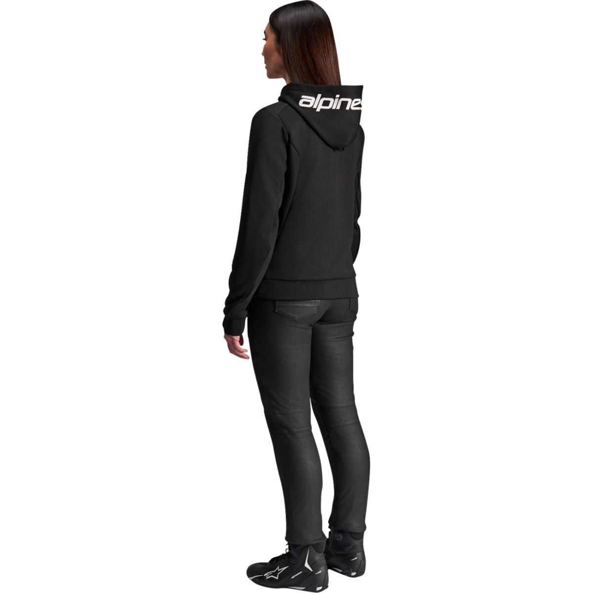Alpinestars #4210225-12-2XL - Stella Chrome v2 Sport Hoodie - Black/White - 2XL