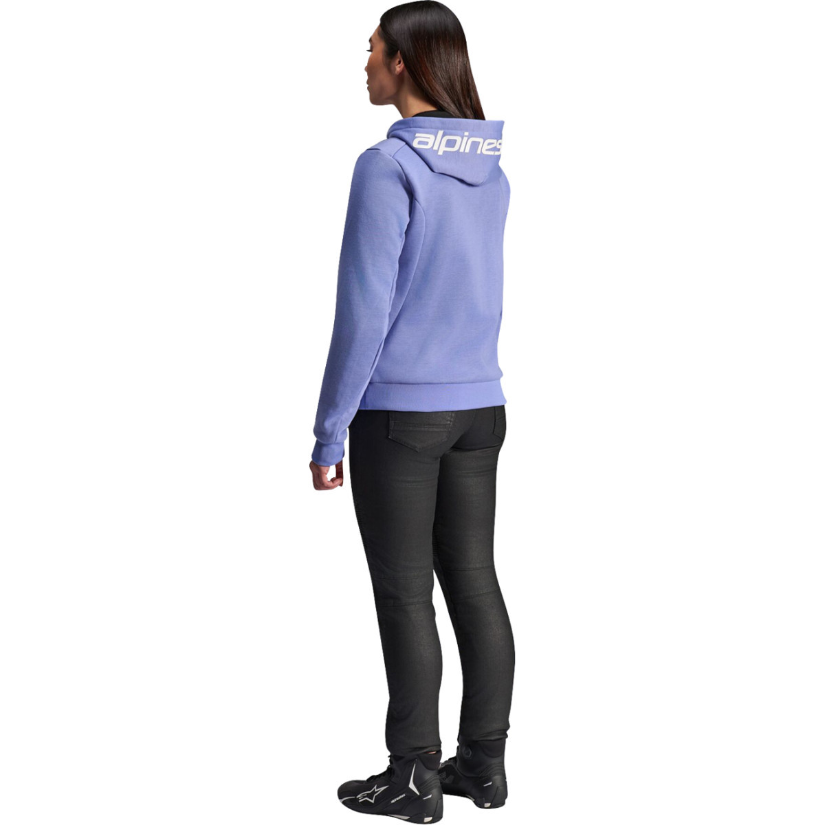 Alpinestars #4210225-7185-M - Stella Chrome v2 Sport Hoodie - Blue Violet/White - Medium