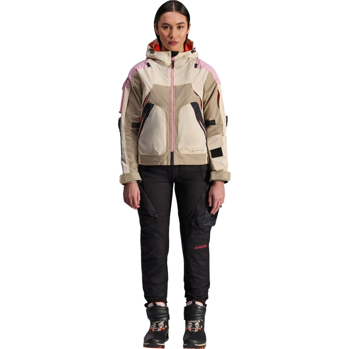 Alpinestars #3310625-8029-S - Stella Molly Air Jacket - Sand/Pink/Almond - Small