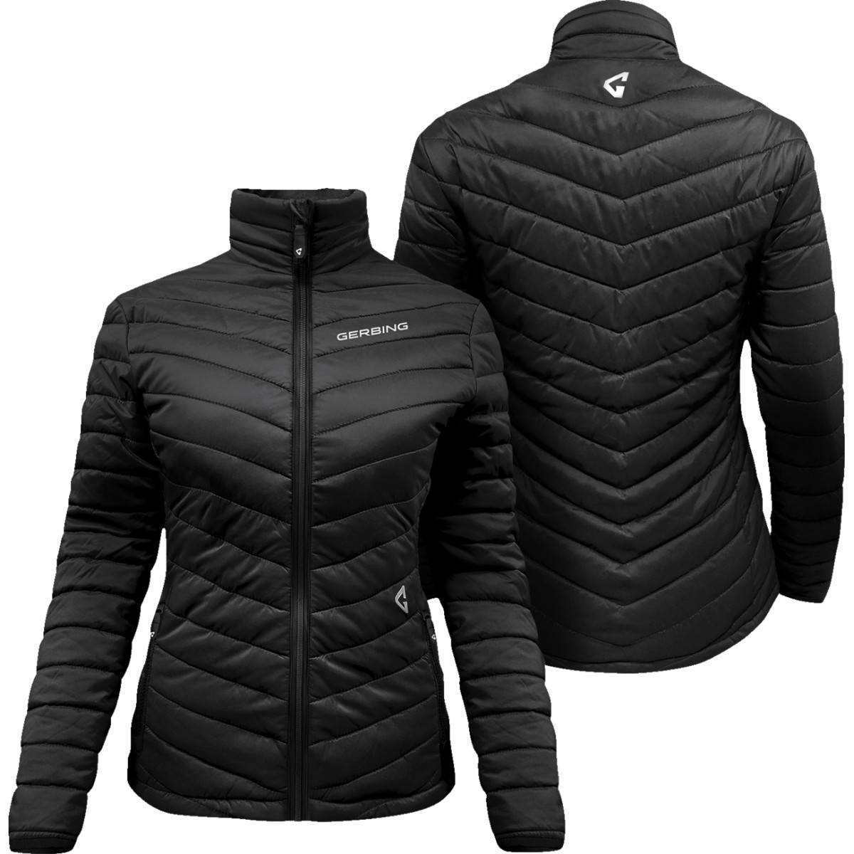 Gerbing Heated Clothing #GER-KPJKT-7V-W-B-L - Women's 7V Khione Insulated Heated Puffer Jacket 2.0 - Large