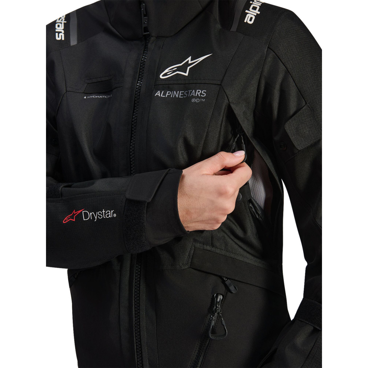 Alpinestars #3210126-10-2X - Stella Andes v4 Drystar® Jacket - Black - 2XL