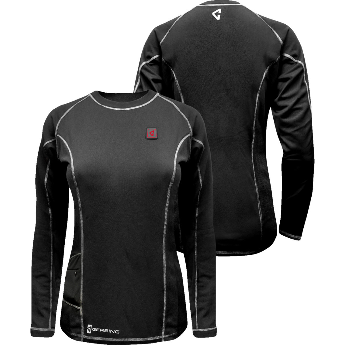 Gerbing Heated Clothing #GER-BLS-7V-W-BLK-S - Women's 7V Heated Base Layer Shirt - Small