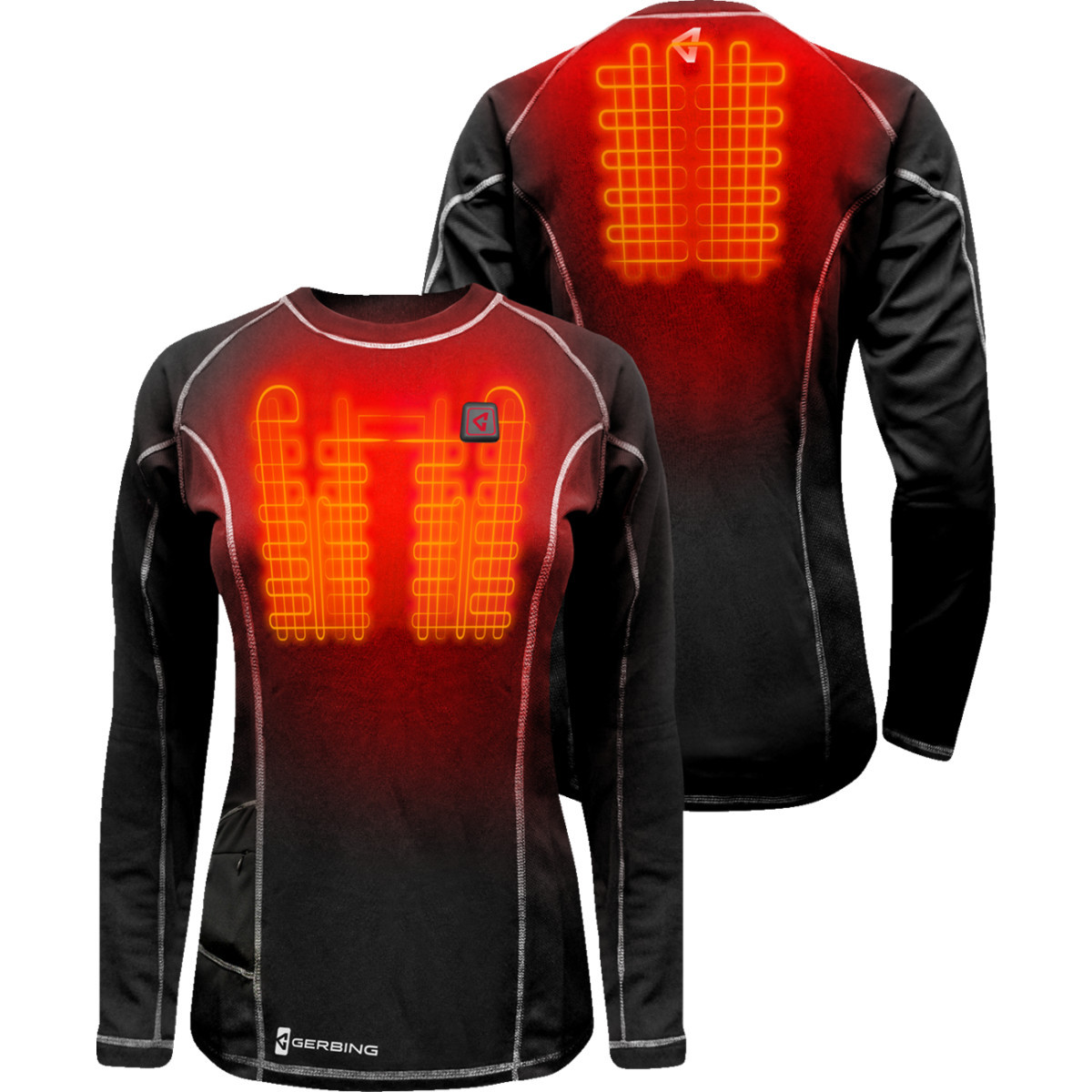 Gerbing Heated Clothing #GER-BLS-7V-W-BLK-M - Women's 7V Heated Base Layer Shirt - Medium