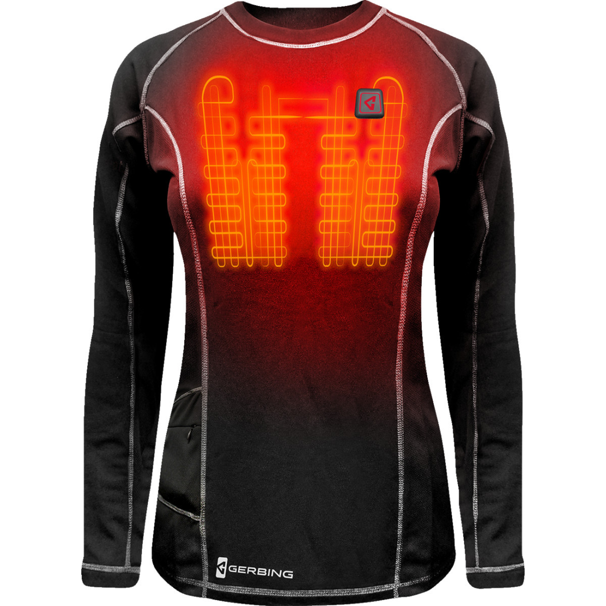 Gerbing Heated Clothing #GER-BLS-7V-W-BLK-XL - Women's 7V Heated Base Layer Shirt - XL