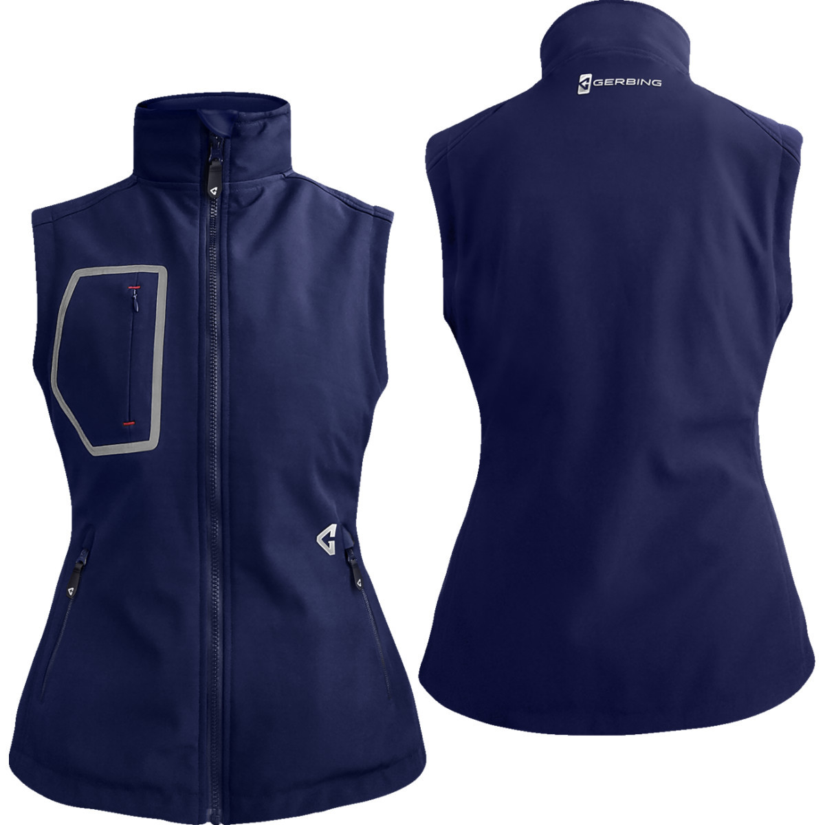 Gerbing Heated Clothing #GER-TVST-7V-W-N-L - Women's 7V Torrid Softshell Heated Vest 2.0 - Navy - Large