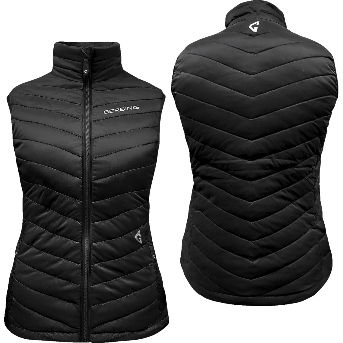 Gerbing Heated Clothing #GER-KPVST-7V-W-B-XS - Women's 7V Khione Puffer Heated Vest 2.0 - Black - XS