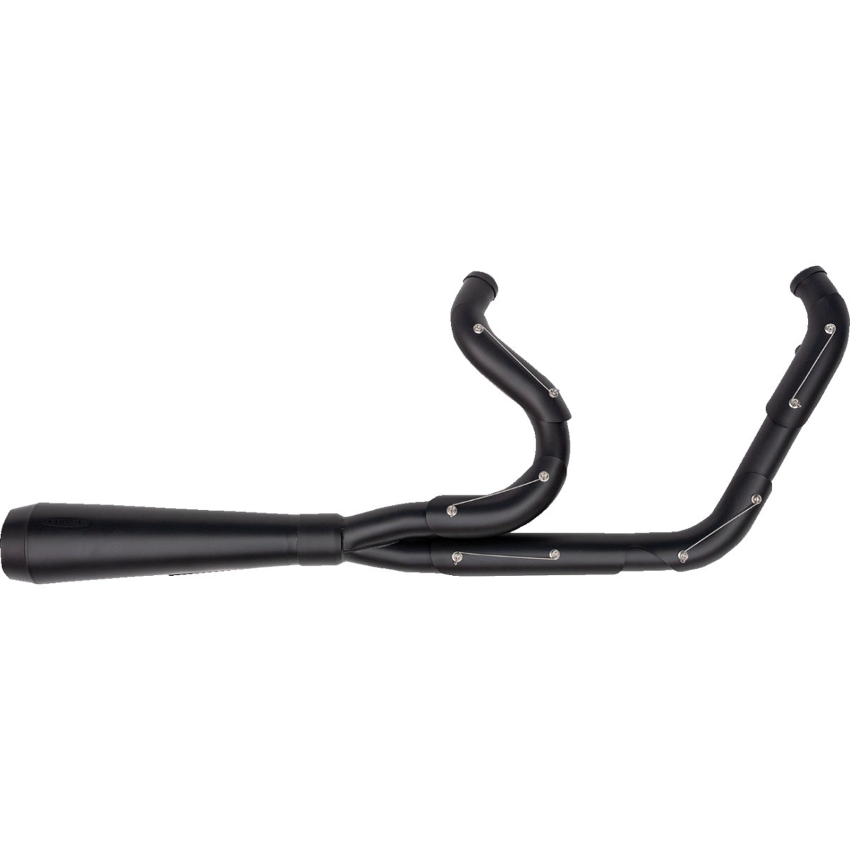 Trask #TM-5300BKBK - 2-into-1 Assault Exhaust System - Full Black on Black