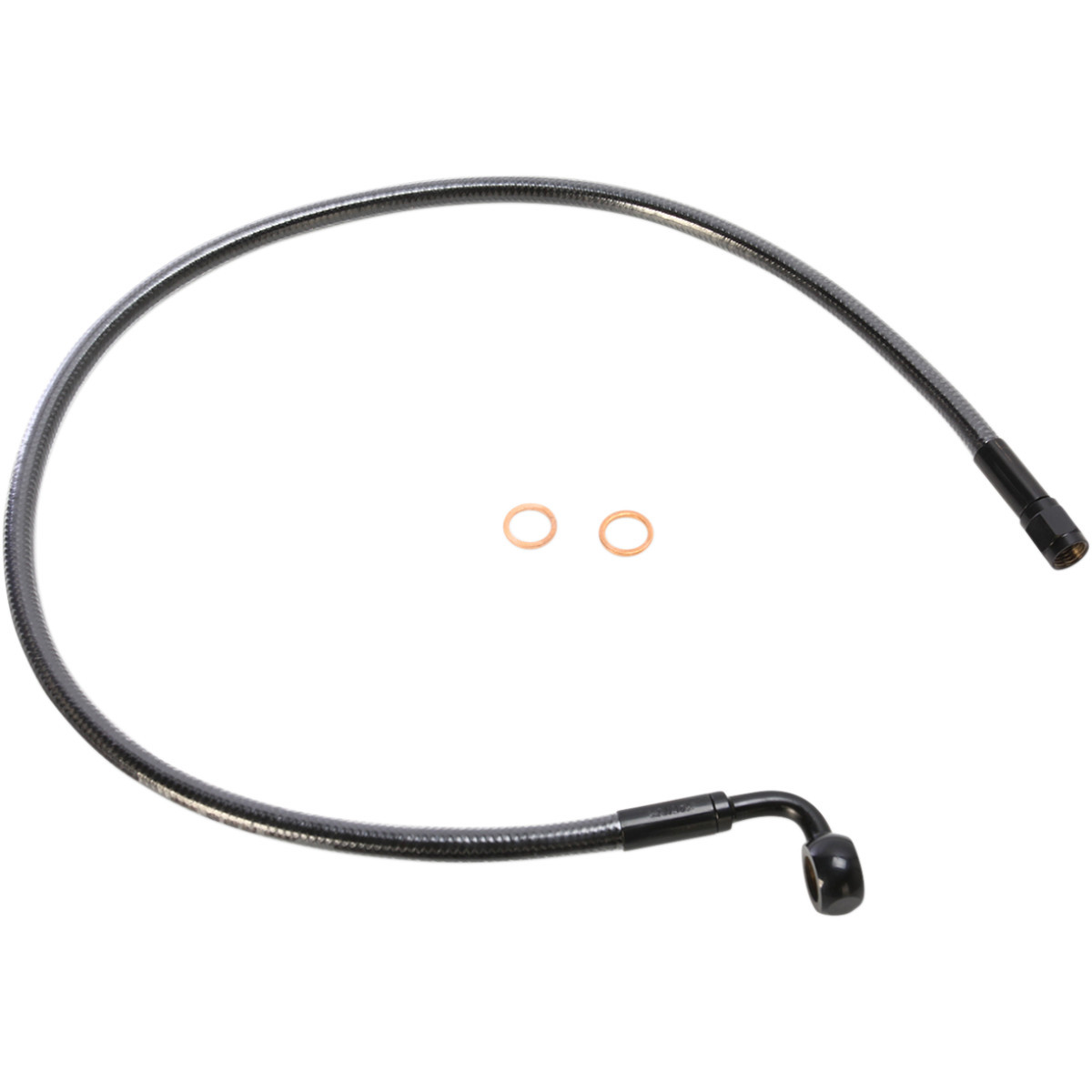 Magnum Shielding #AS47225 - Brake Line - 10 mm-90° - 25" - Black Pearl