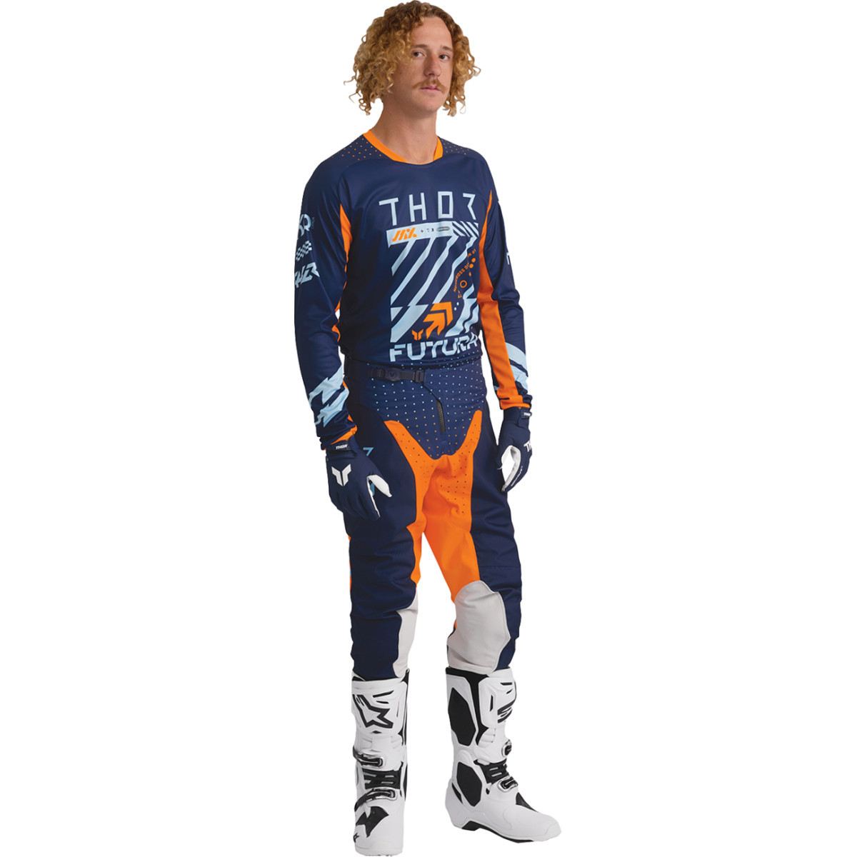 Thor - Launchmode Futura Pants - Navy/Orange - US 30