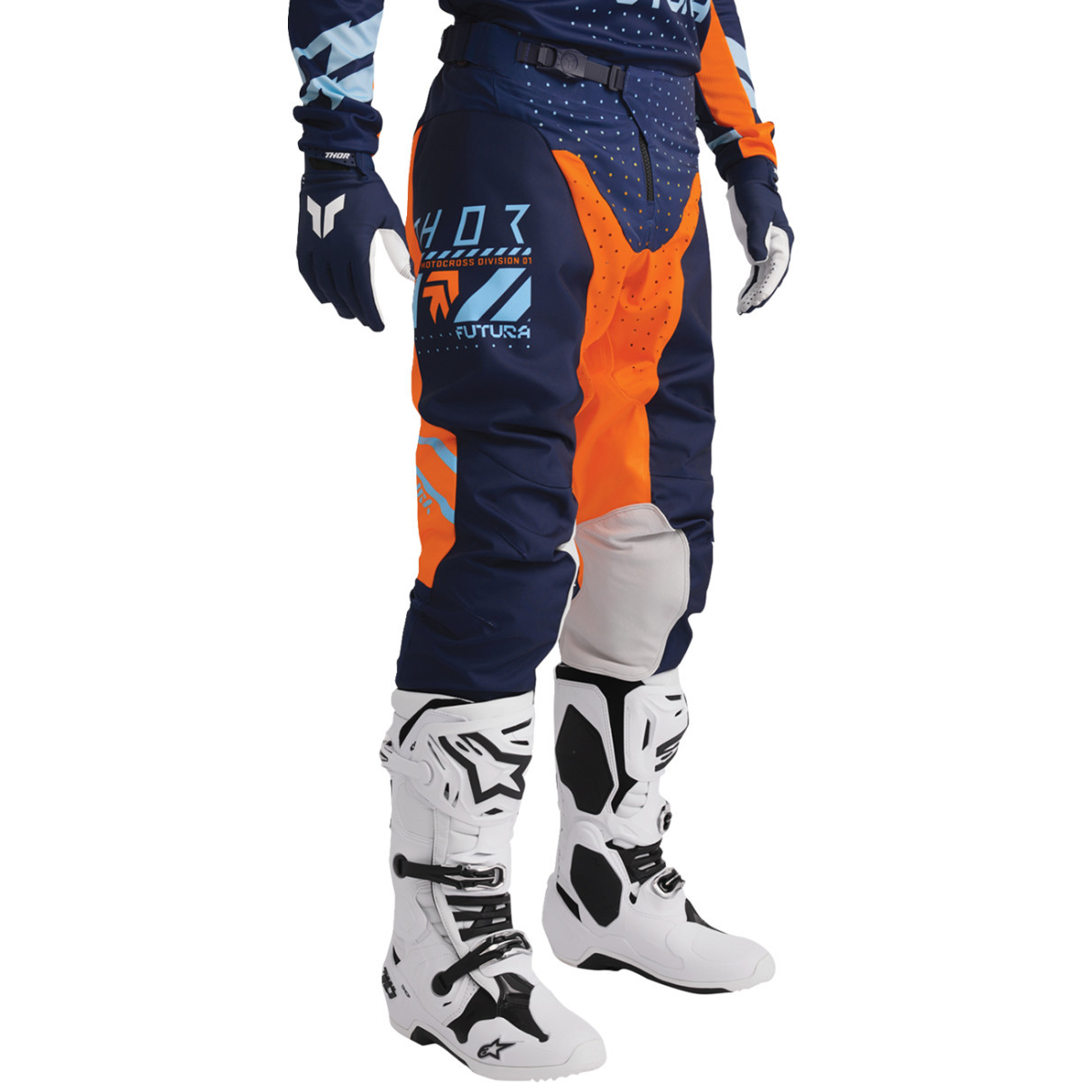 Thor - Launchmode Futura Pants - Navy/Orange - US 34