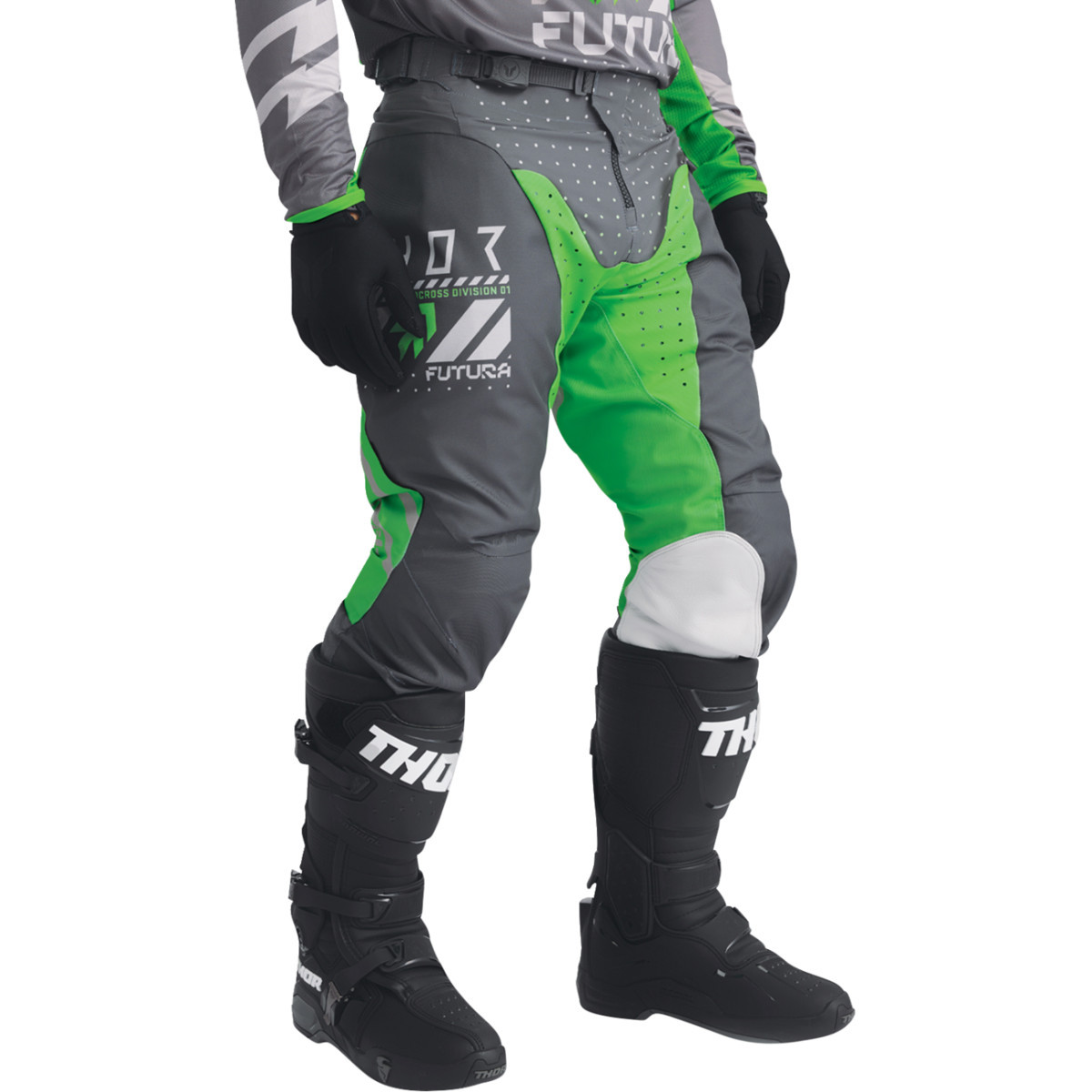 Thor - Launchmode Futura Pants - Charcoal/Green - US 28