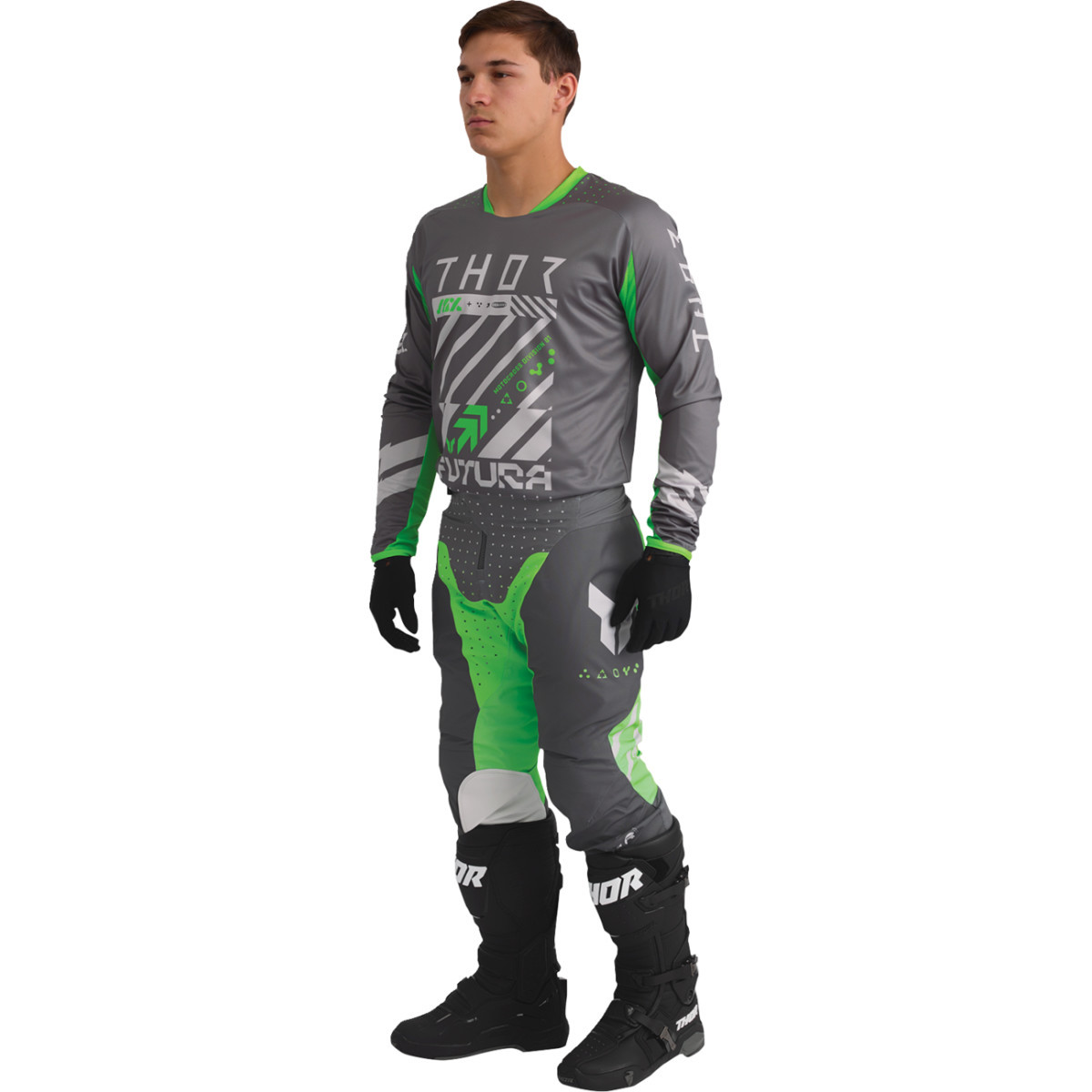 Thor - Launchmode Futura Pants - Charcoal/Green - US 36