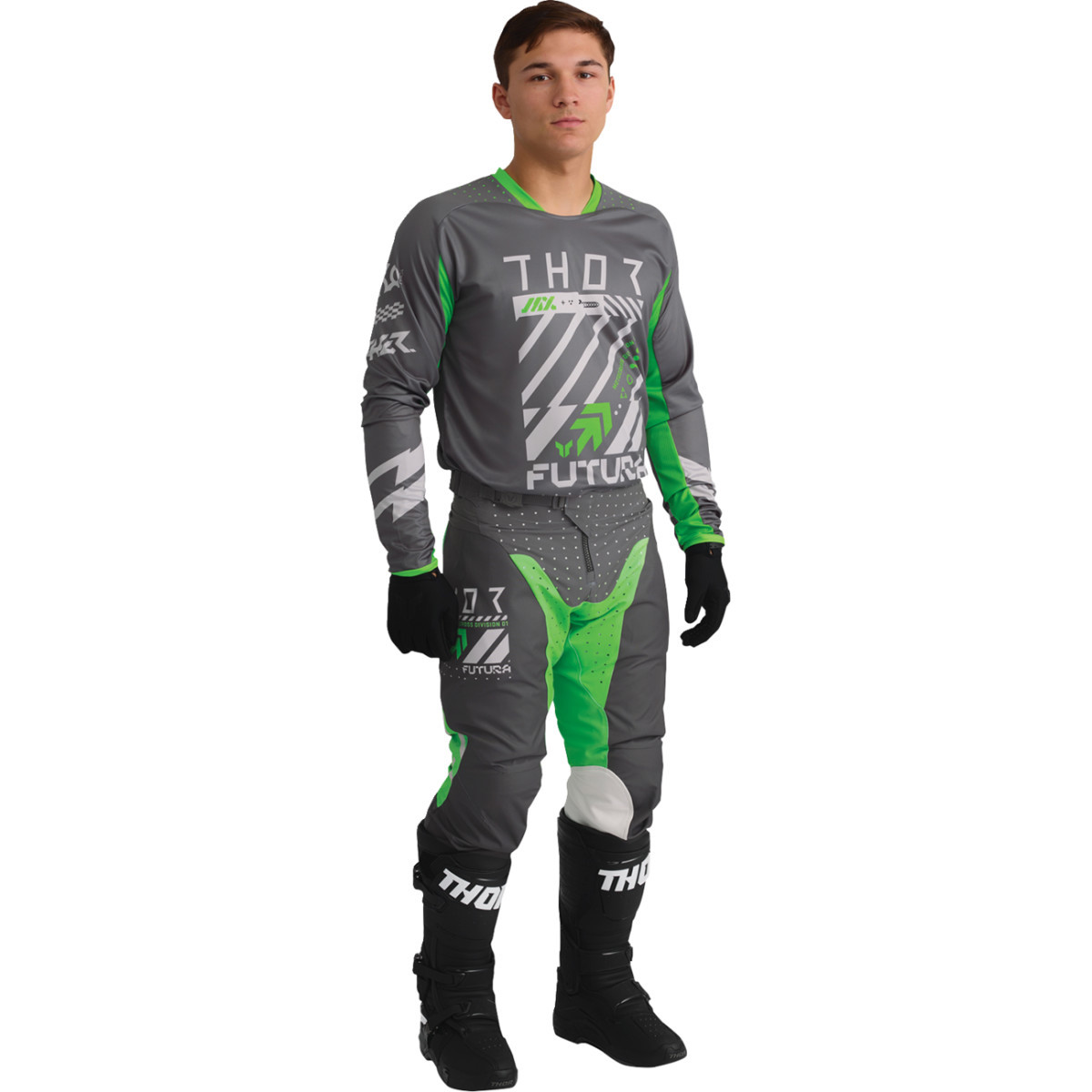 Thor - Launchmode Futura Pants - Charcoal/Green - US 38