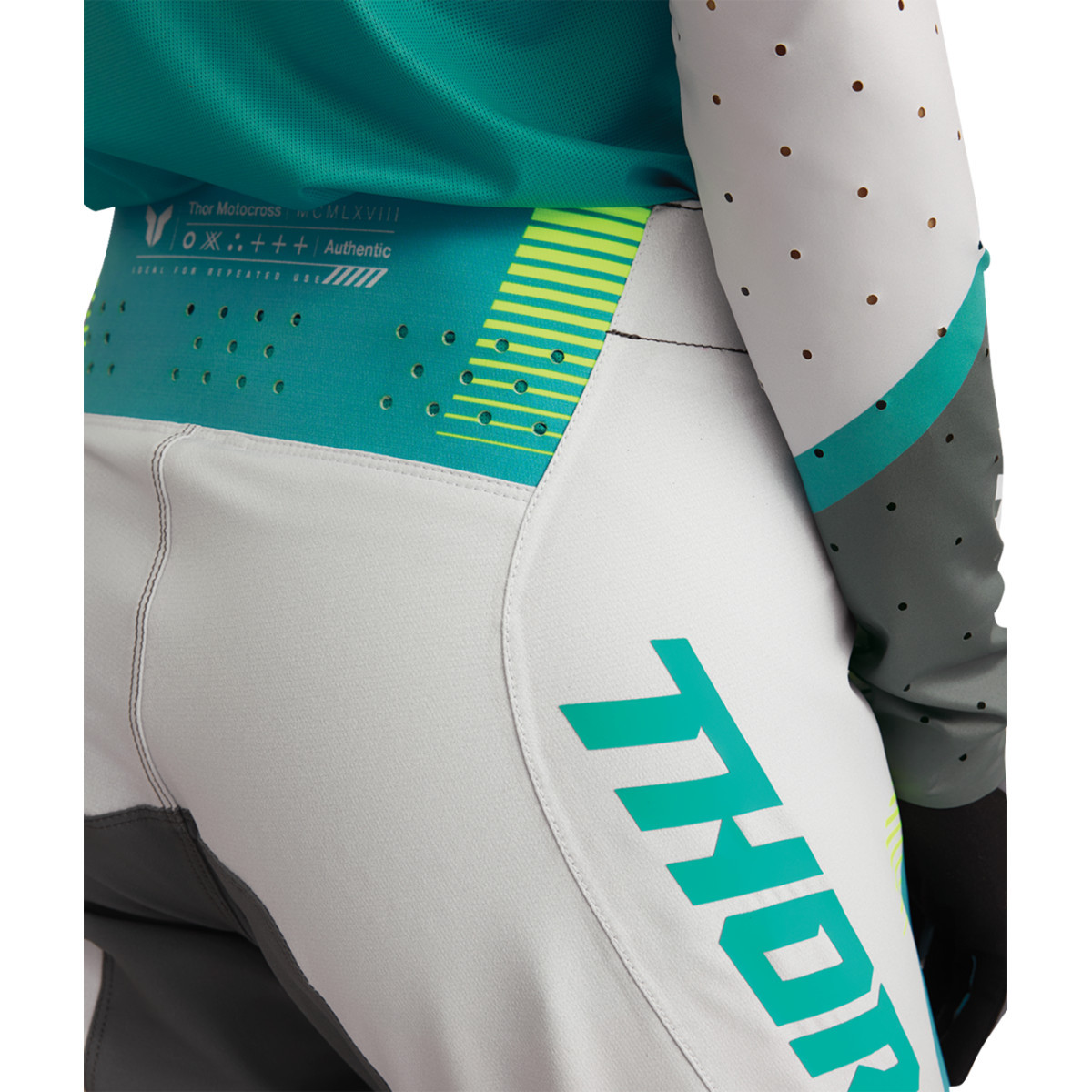 Thor - Women's Sportmode Velocity Pants - Gray/Aqua - US 9/10