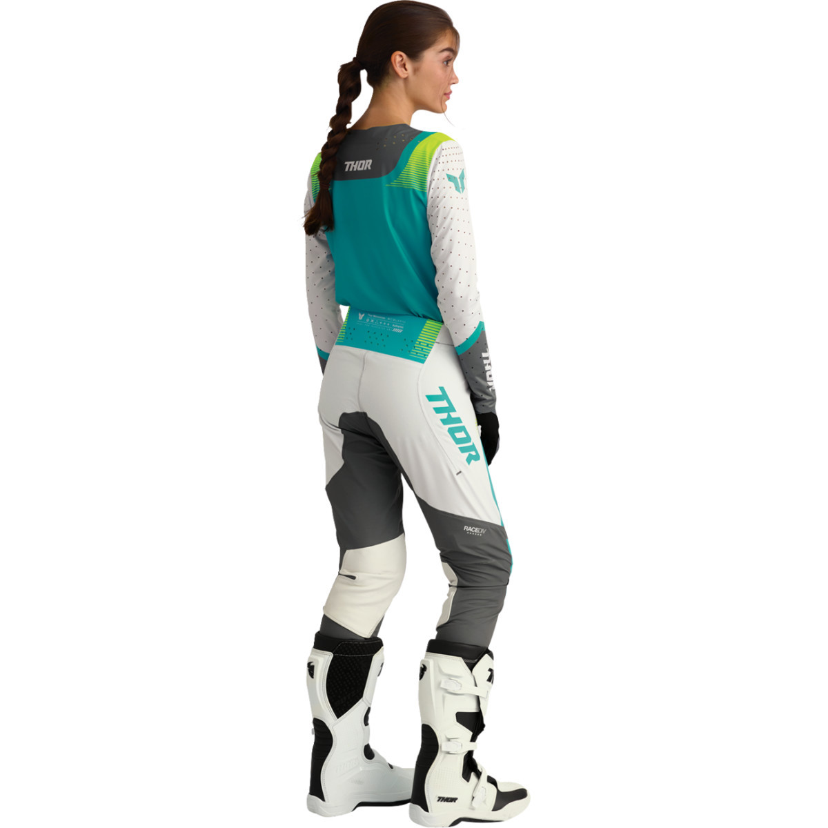 Thor - Women's Sportmode Velocity Pants - Gray/Aqua - US 11/12