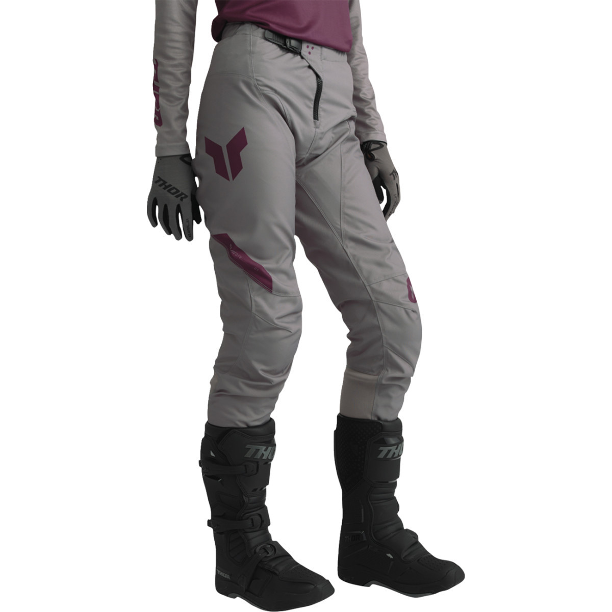 Thor - Women's Ridemode Menace Pants - Purple/Gray - US 13/14