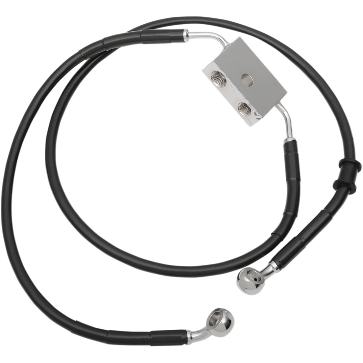 Drag Specialties - Brake Line - Front - +8" - Black - XL