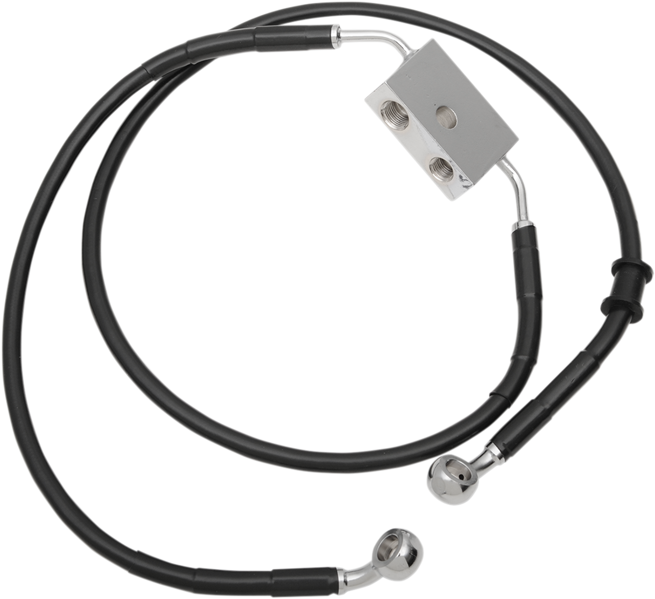 Brake Line - Front - +10" - Black - XL