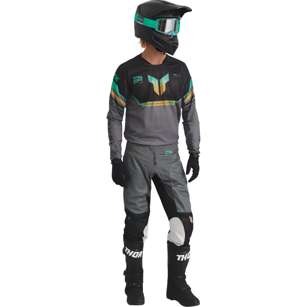 Thor - Launchmode Air Raptor Jersey - Black/Charcoal - Medium