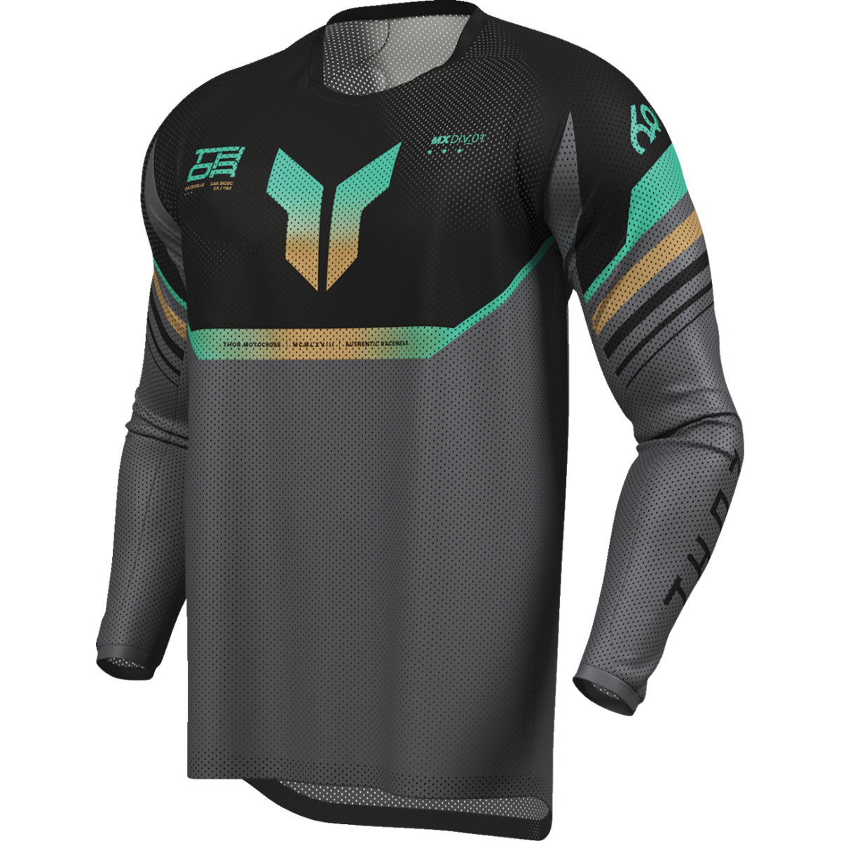 Thor - Launchmode Air Raptor Jersey - Black/Charcoal - Medium