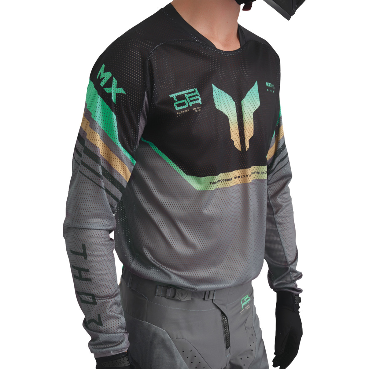 Thor - Launchmode Air Raptor Jersey - Black/Charcoal - Large
