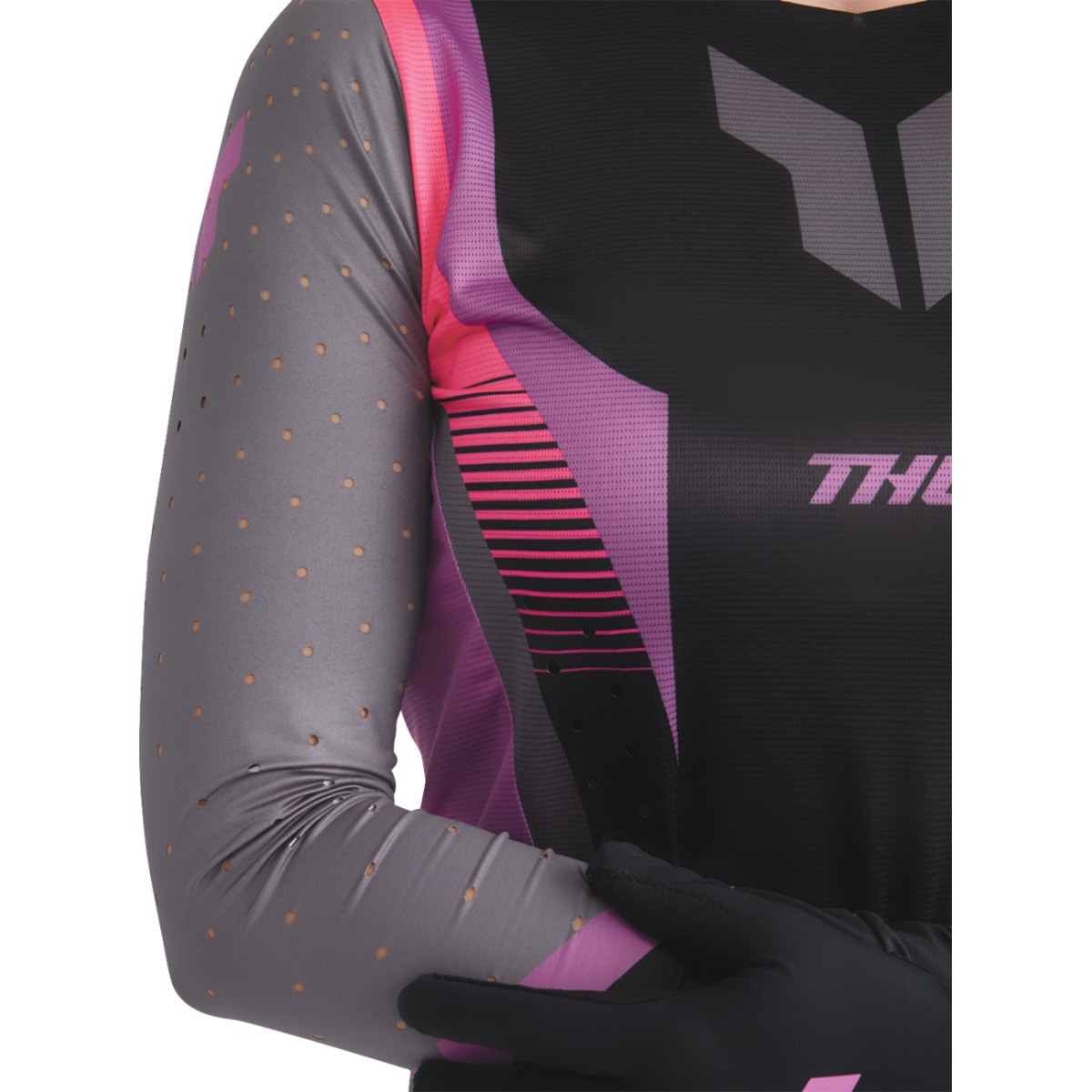 Thor - Women's Sportmode Velocity Jersey - Black/Orchid - Large