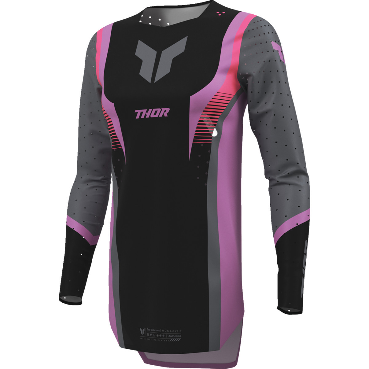 Thor - Women's Sportmode Velocity Jersey - Black/Orchid - XL