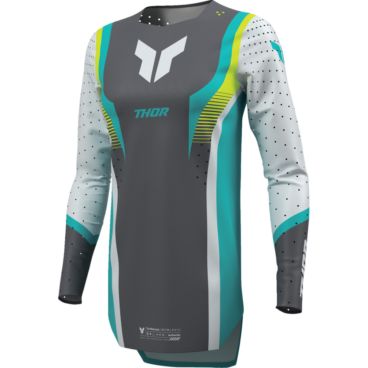 Thor - Women's Sportmode Velocity Jersey - Gray/Aqua - XS