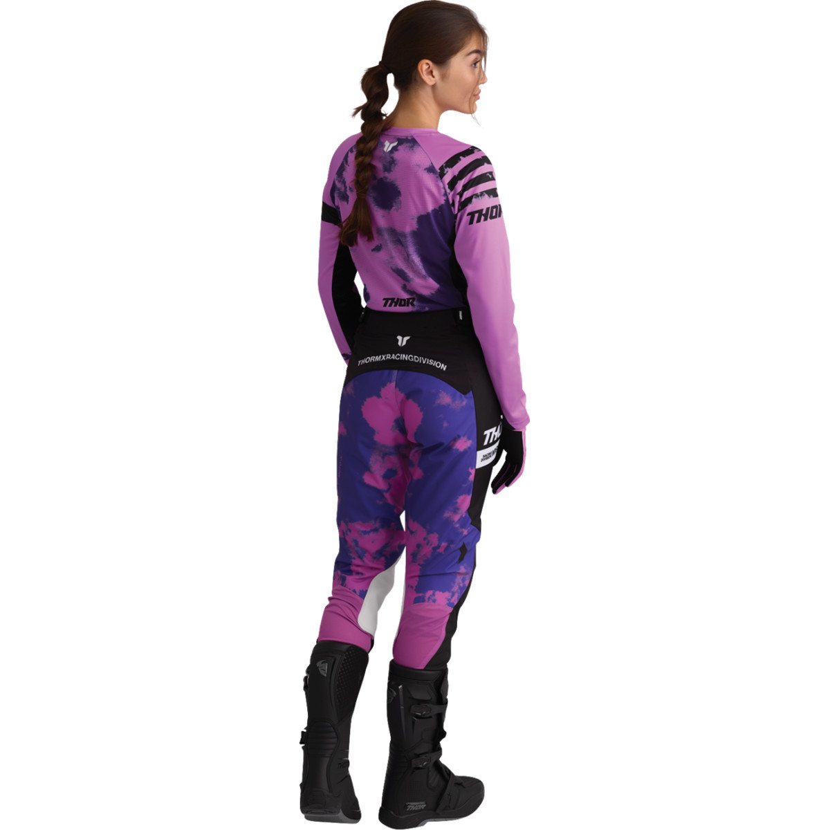 Thor - Women's Launchmode Bleach Jersey - Black/Orchid - Small