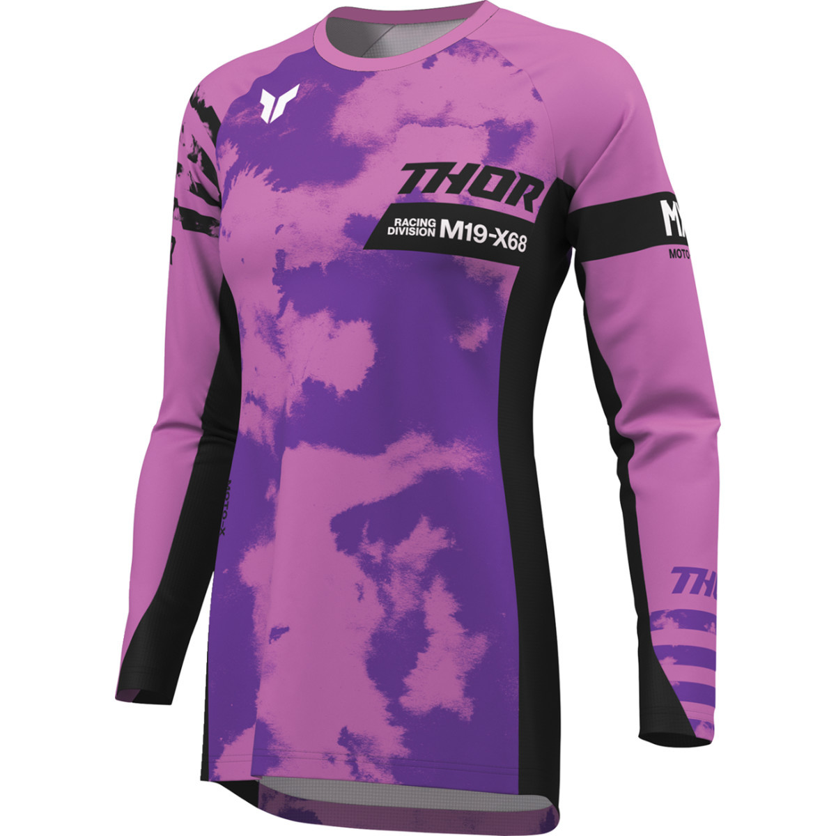 Thor - Women's Launchmode Bleach Jersey - Black/Orchid - Medium
