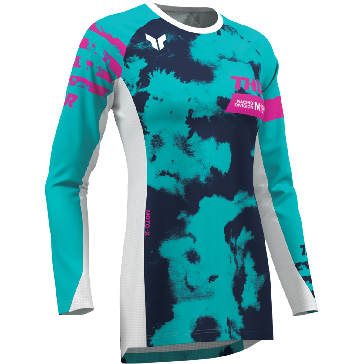 Thor - Women's Launchmode Bleach Jersey - White/Aqua - Medium