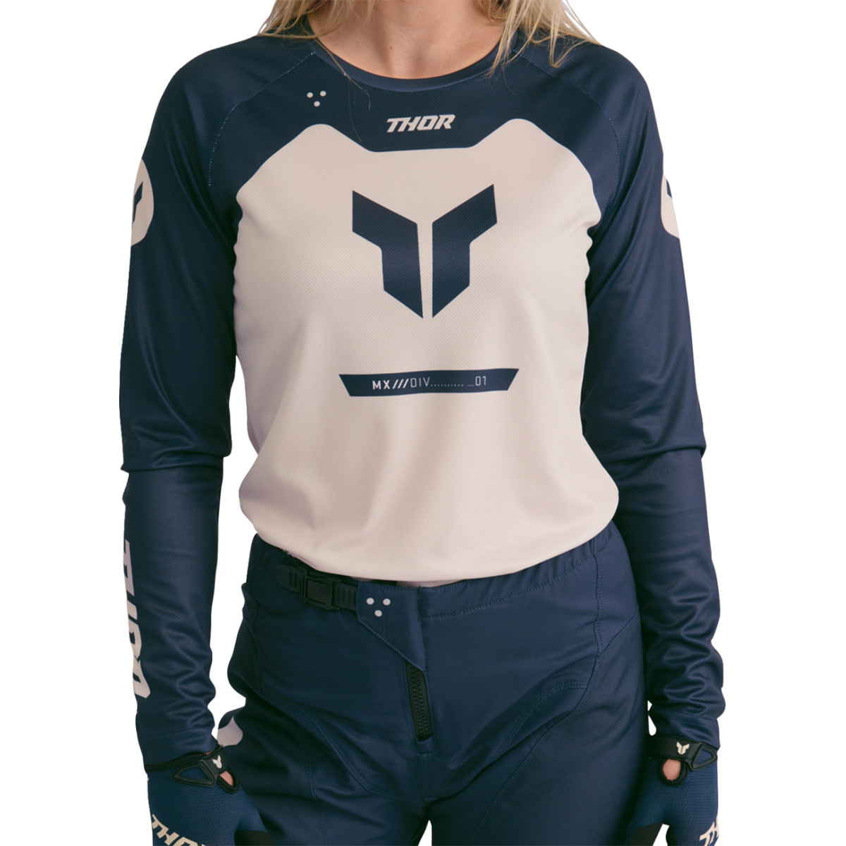 Thor - Women's Ridemode Menace Jersey - Midnight/Dust - Medium