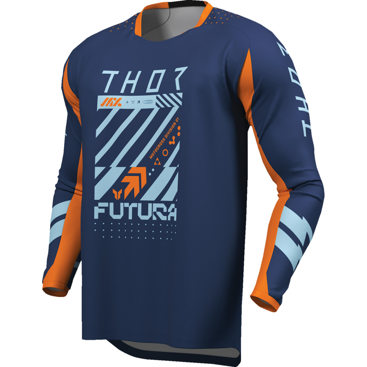 Thor - Youth Launchmode Futura Jersey - Navy/Orange - Large