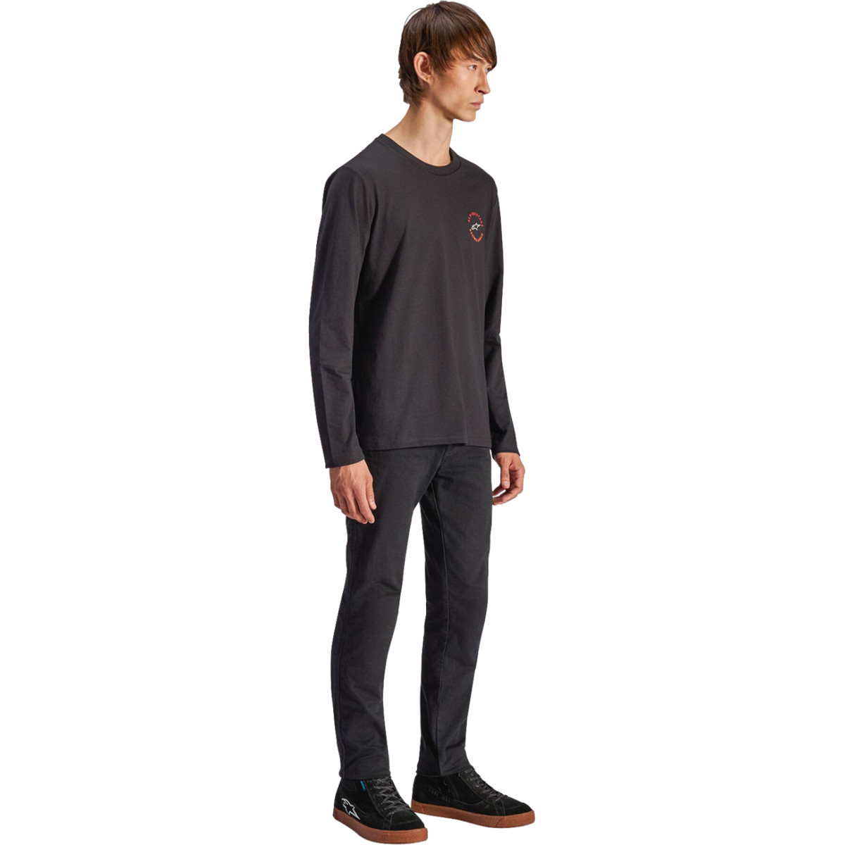 Alpinestars #1235-74105-10-2XL - True Long-Sleeve CSF T-Shirt - Black - 2XL