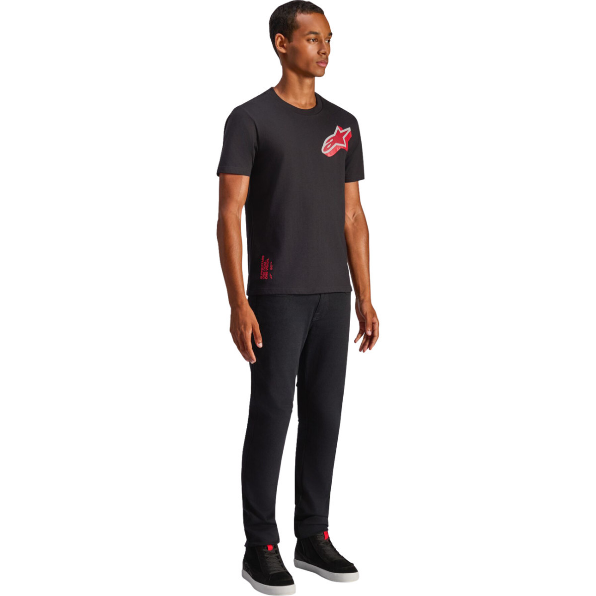 Alpinestars #1235-72320-10-L - Shaded CSF T-Shirt - Black - Large