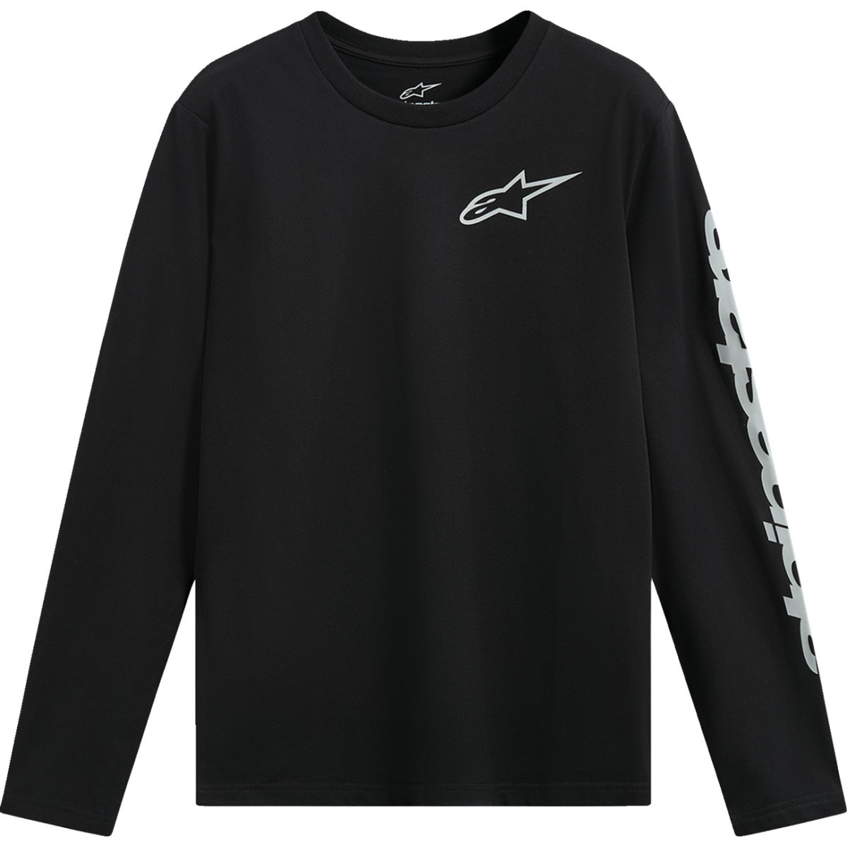 Alpinestars #1235-74100-10-L - Trackside Long-Sleeve CSF T-Shirt - Black - Large