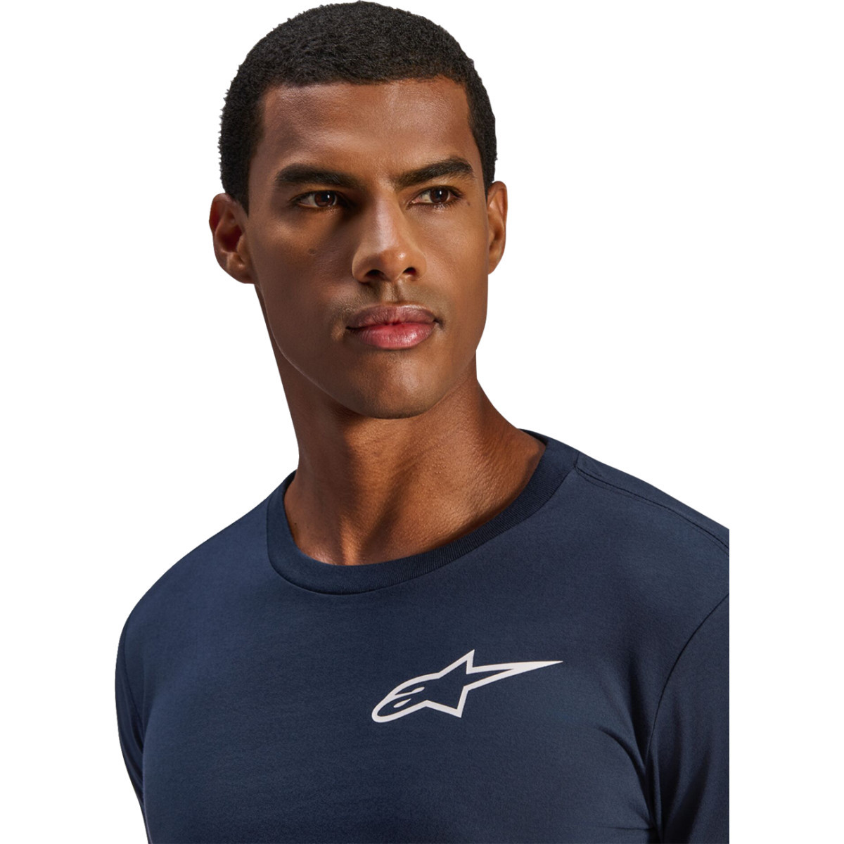 Alpinestars #1235-74100-70-M - Trackside Long-Sleeve CSF T-Shirt - Navy - Medium